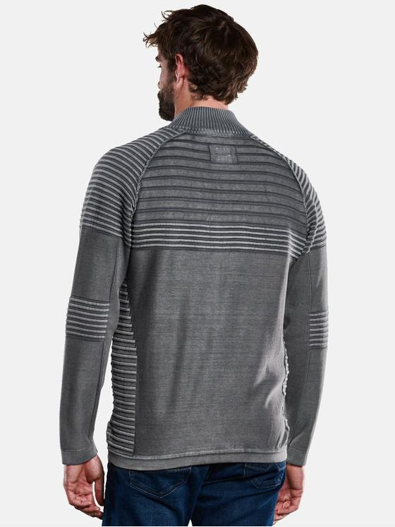 engbers Herren Cardigan strukturiert Grau 33388
