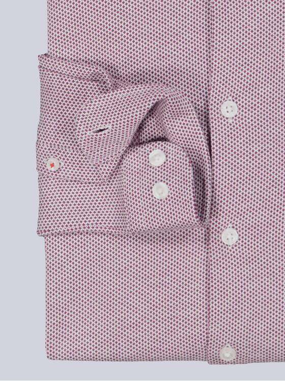 emilio adani Herren Langarm-Hemd slim fit Rot 36025