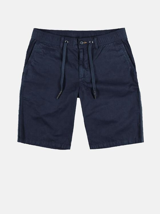 emilio adani Herren Modische Chino Short mit Galon Streifen Blau 29267