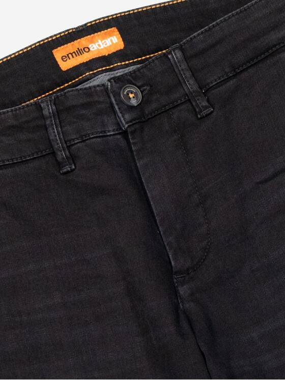 emilio adani Herren Jeans in Chinoform Schwarz 38123