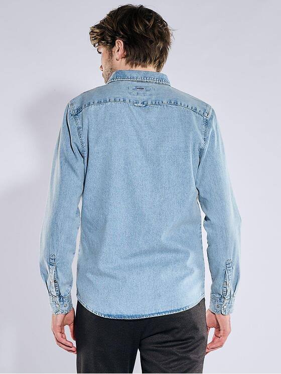emilio adani Herren Hemd uni Hellblau 40927