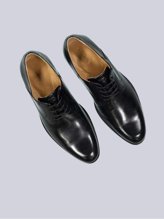 engbers Herren Halbschuh aus Leder Schwarz 35715