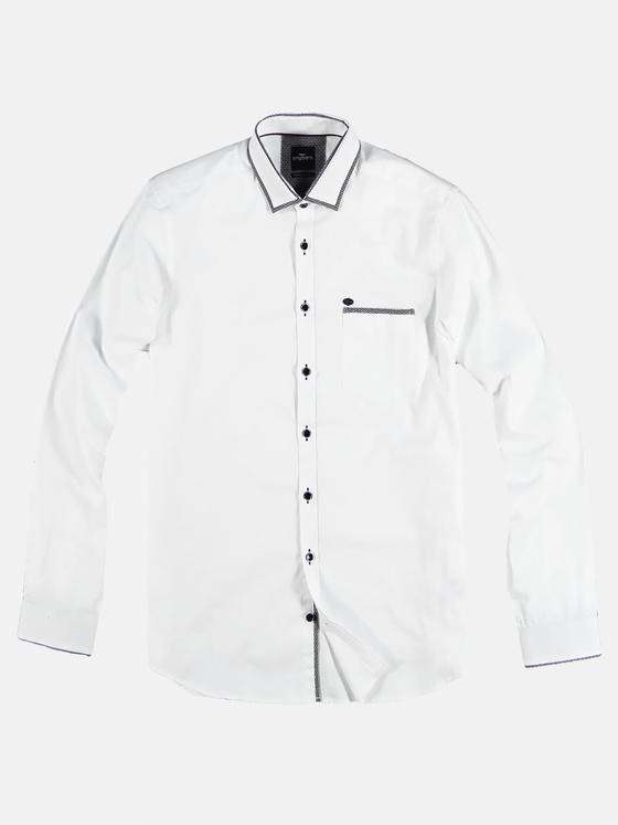 engbers Herren Hemd uni Reinweiss 28959