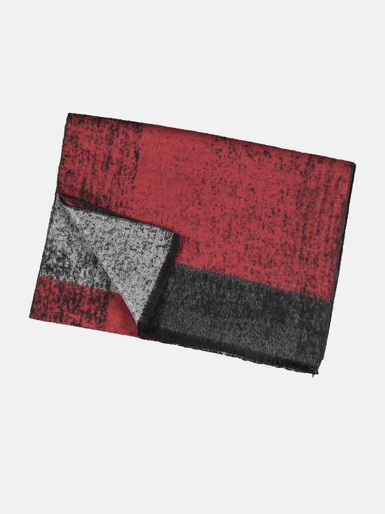 engbers Herren Schal gemustert Dunkelrot 32119