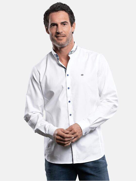 engbers Herren Hemd uni Reinweiss 28957