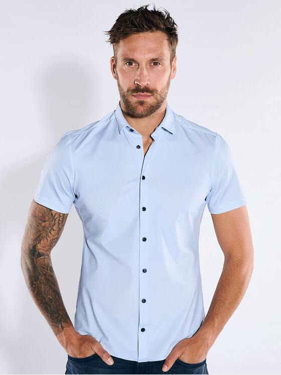 Herren Kurzarm-Hemd slim fit 36886