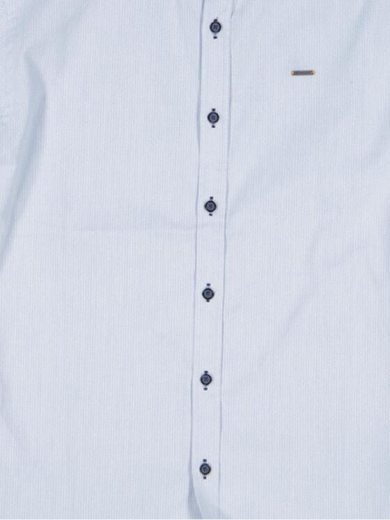 emilio adani Herren Langarm-Hemd gemustert Hellblau 34388