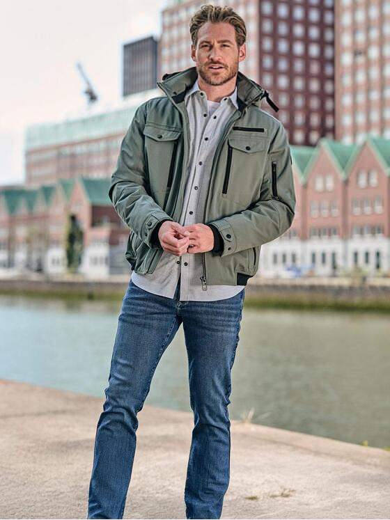 engbers Herren Funktionsjacke Khaki 39250