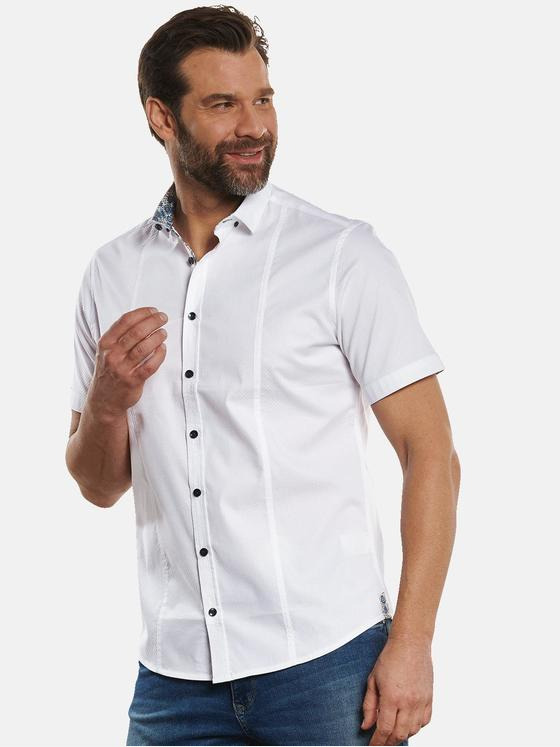 engbers Herren Kurzarm-Hemd "My Favorite" Weiß 32810