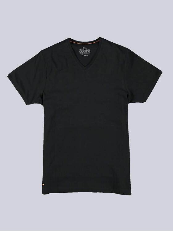 emilio adani Herren Basic-Shirt "My Favorite" Schwarz 36168