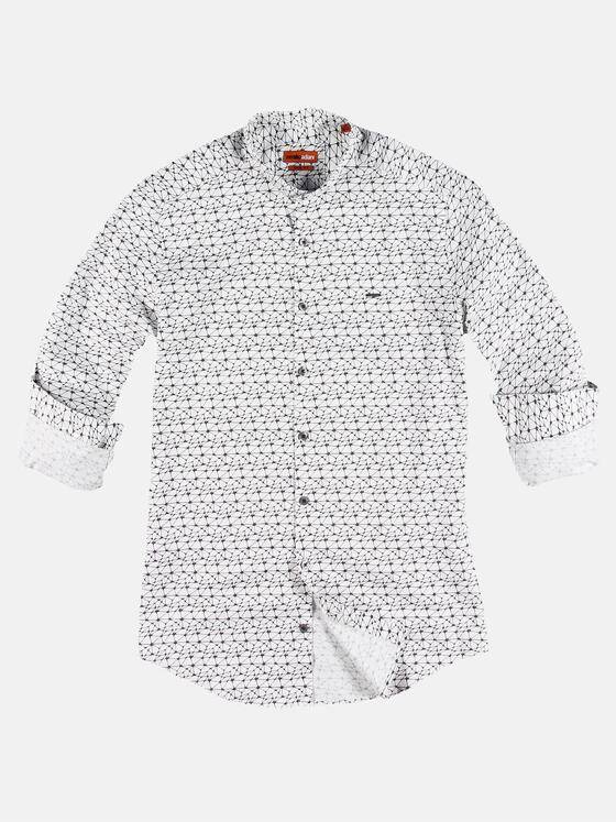 emilio adani Herren Individuelles Langarmhemd Braun 30818
