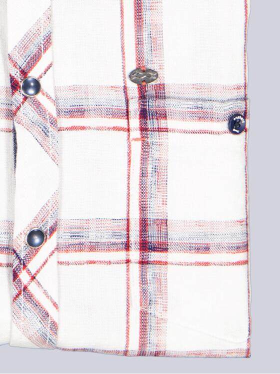 engbers Herren Kurzarm-Hemd kariert Rot 38899