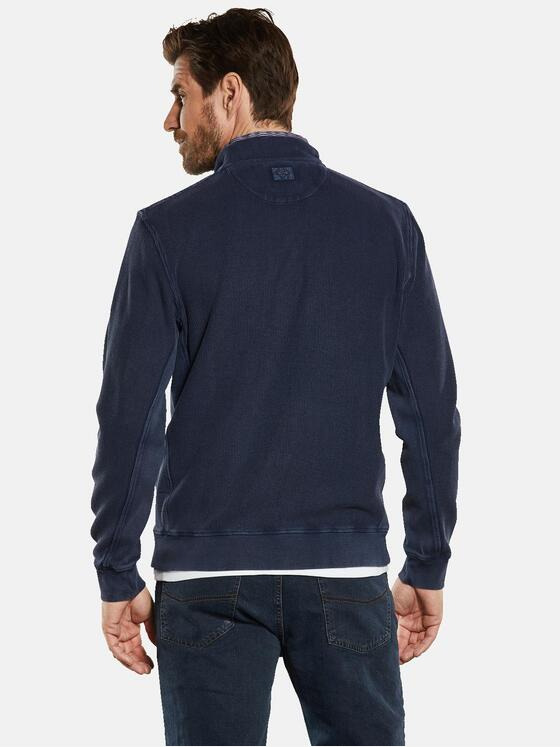 engbers Herren Sweatjacke mit Stehkragen Blau 34333