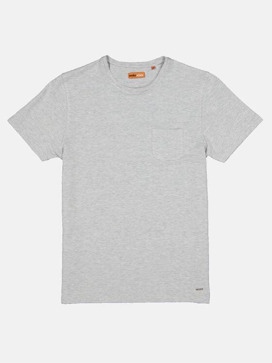 emilio adani Herren T-Shirt gestreift Grau 33273