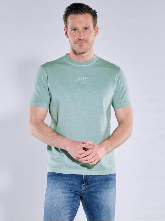 engbers Herren Rundhals T-Shirt Mittelblau 39931