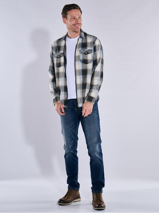 engbers Herren Overshirt kariert Grau 37269