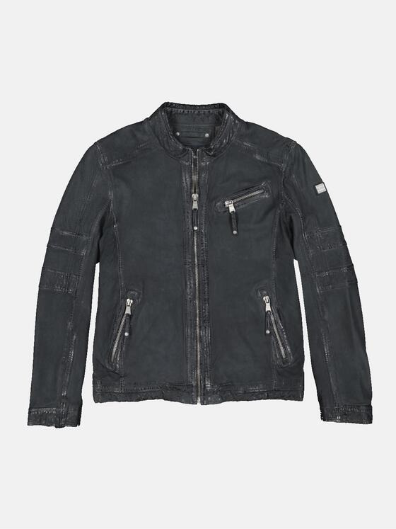 engbers Herren Lederjacke aus Nubukleder Blau 34442
