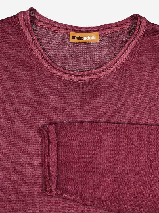 emilio adani Herren Pullover uni Violett 37803