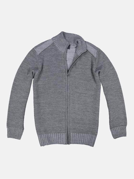 engbers Herren Strickjacke strukturiert Grau 33940