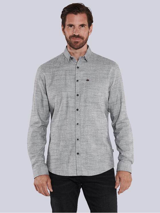 engbers Herren Langarm-Hemd uni Grau 35789