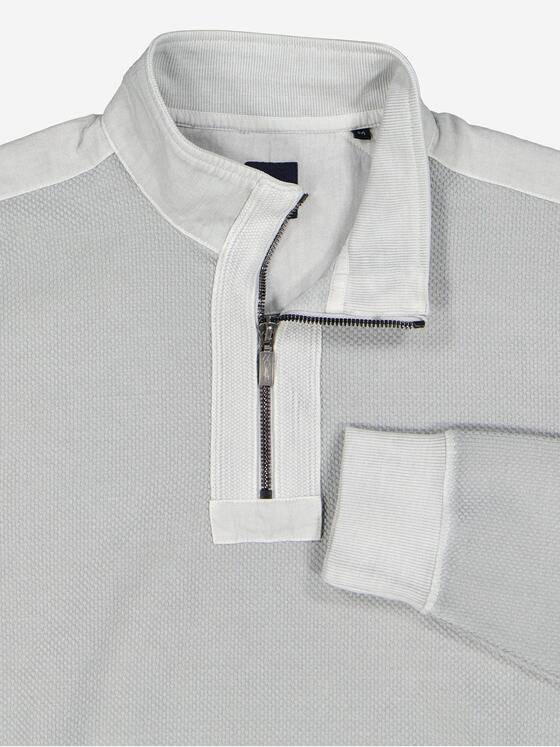 engbers Herren Sweatshirt mit Zipper Hellgrau 38134