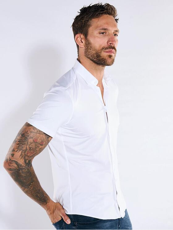 Herren Kurzarm-Hemd slim fit 36885