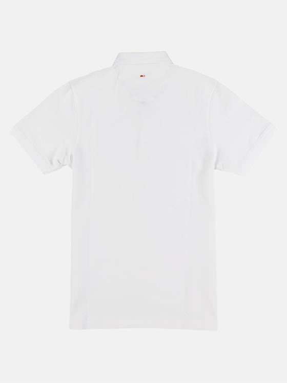 emilio adani Herren Sportives Poloshirt aus hochwertiger Baumwolle Weiß 29672