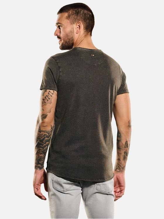 emilio adani Herren T-Shirt slim fit Braun 35348
