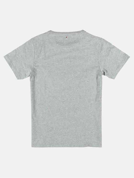 emilio adani Herren Rundhals T-Shirt Grau 25668