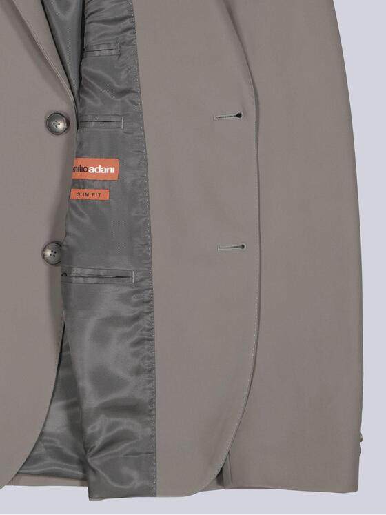 emilio adani Herren Anzug Sakko aus italienischem Garn Braunbeige 39134