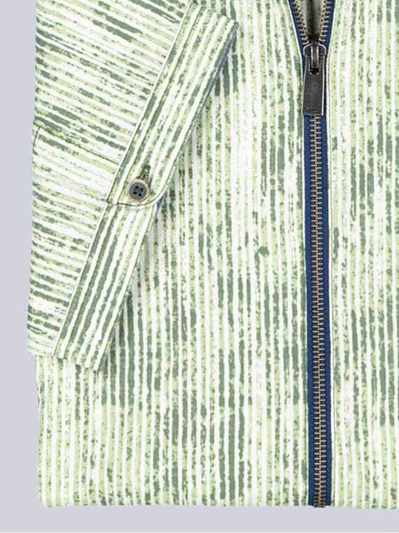 engbers Herren Kurzarm-Hemd gemustert Hellgruen 39035