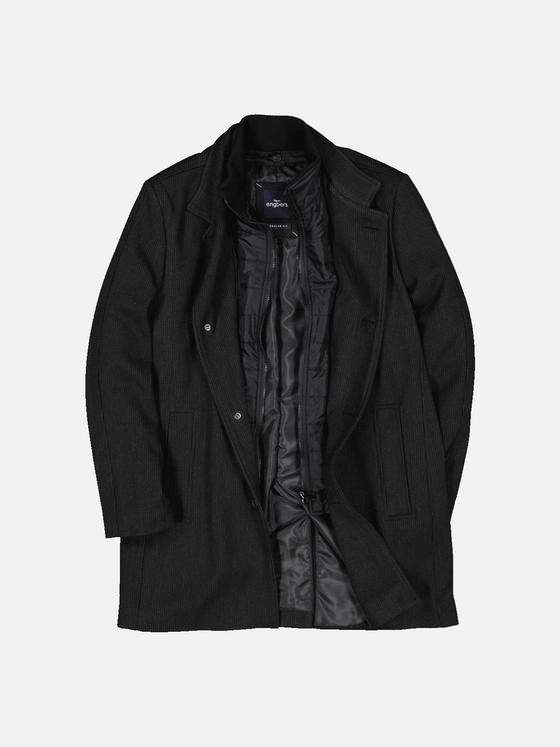 engbers Herren Mantel Schwarz 33590