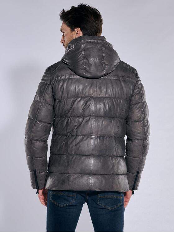 engbers Herren Lederjacke regular Grau 37452