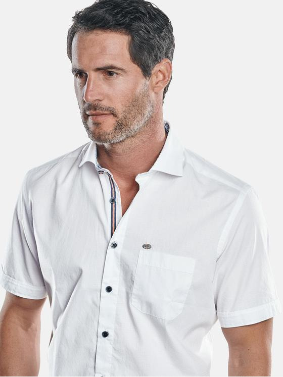engbers Herren sommerliches Kurzarmhemd Reinweiss 29474