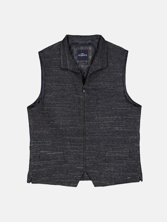 engbers Herren Sakko-Weste meliert Saphirblau 33608
