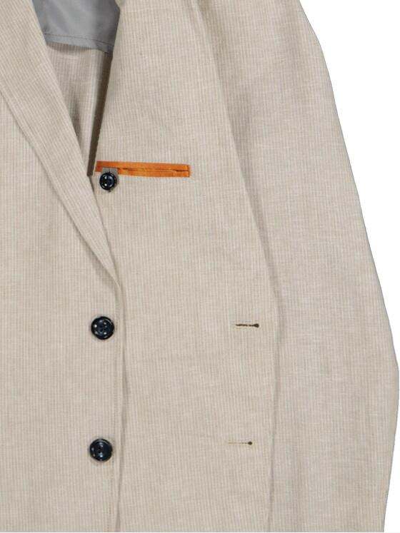 emilio adani Herren Anzug-Sakko slim fit Beige 36961