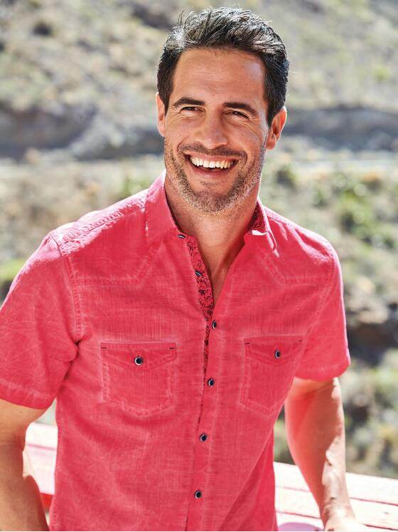 engbers Herren Bestseller-Hemd mit speziellen Waschungen Feuerrot 29900