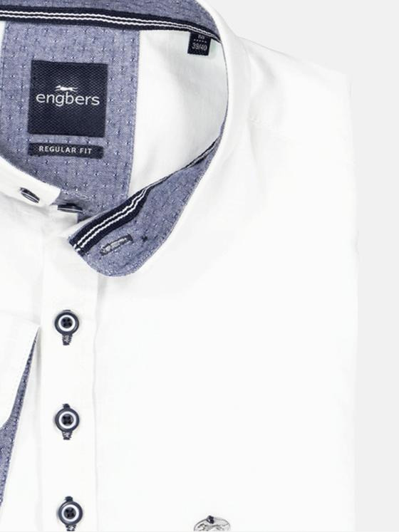 engbers Herren Kurzarm-Hemd uni Weiß 34950