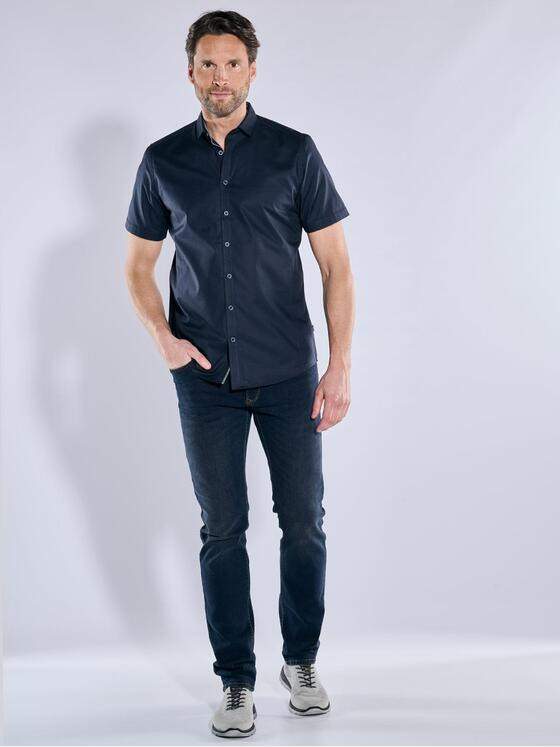 engbers Herren Kurzarm-Hemd "My Favorite" Saphirblau 38508