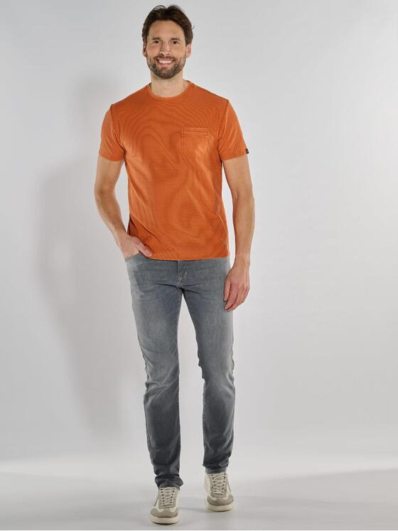 engbers Herren T-Shirt strukturiert Orange 36828