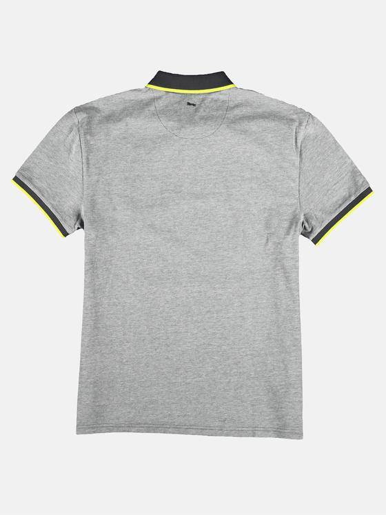 engbers Herren Poloshirt mit Neondetails Mausgrau 29226