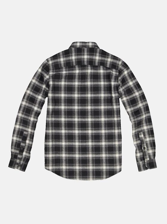 emilio adani Herren Overshirt kariert Schwarz 33671