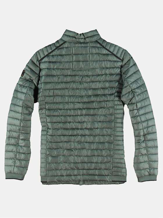 emilio adani Herren Sportive Steppjacke mit Kontrastzippern Grün 30018