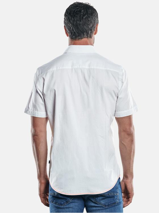 engbers Herren sommerliches Kurzarmhemd Reinweiss 29474