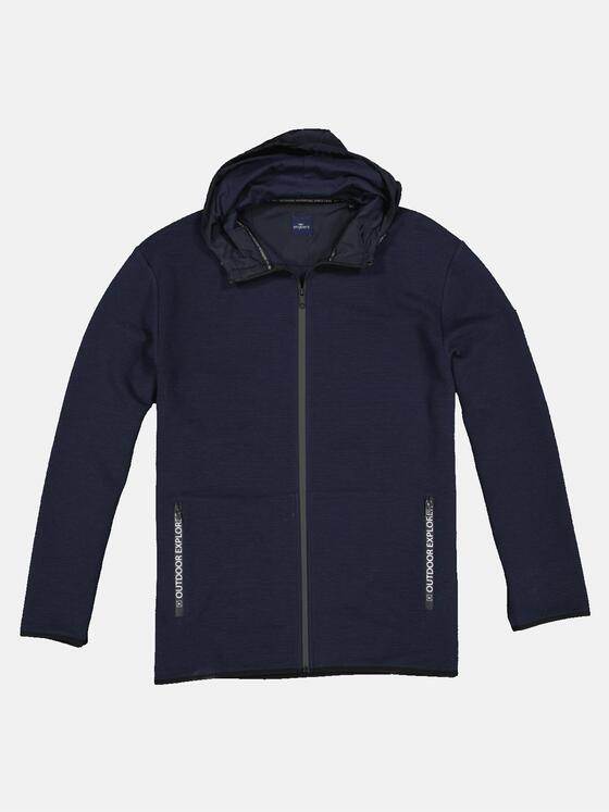 engbers Herren Sweatjacke Kapuze Saphirblau 33334