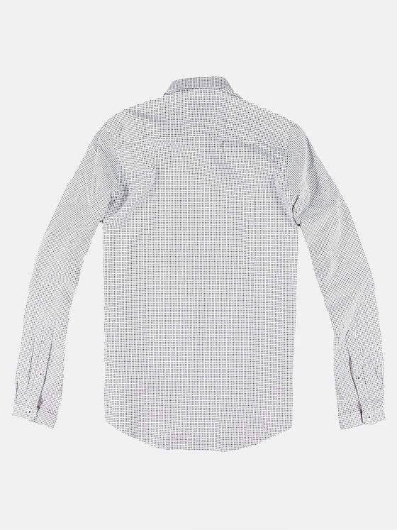 emilio adani Herren Modisches Langarmhemd mit Comfort-Stretch-Anteil Blau 30012