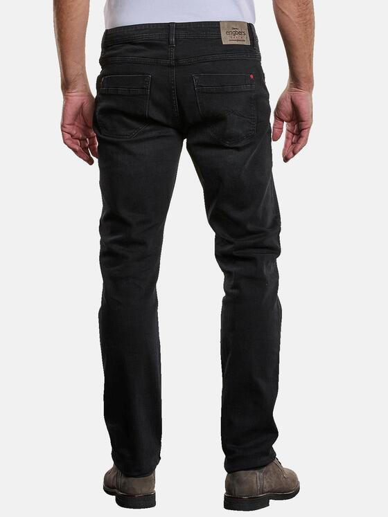 engbers Herren Jeans 5-Pocket Superstretch Schwarz 34099