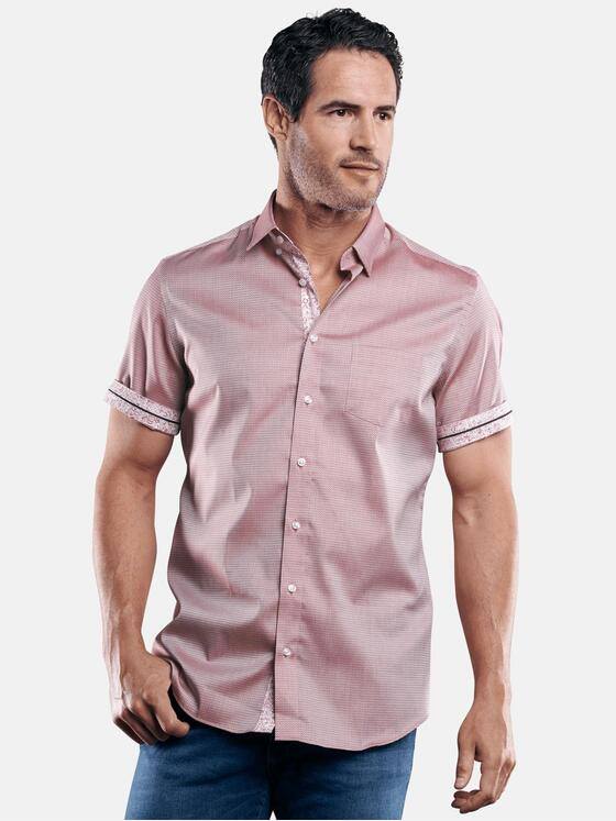 engbers Herren 100% bügelfreies Hemd Bordeaux 29453