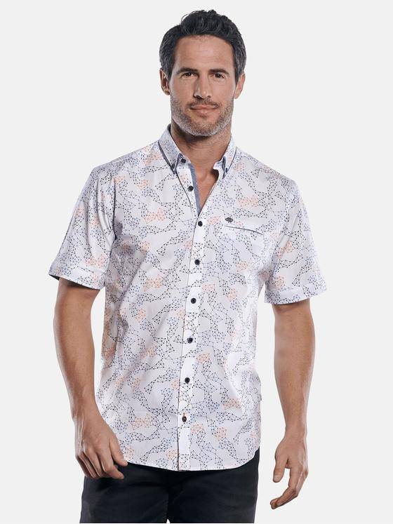 engbers Herren Cooles Hemd mit Comfort-Stretch-Anteil Mandarinorange 29737