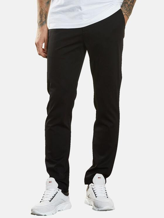 emilio adani Herren Chino strukturiert Schwarz 34628